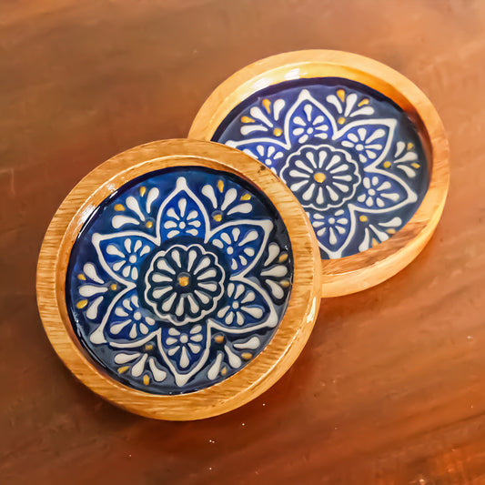 Lirio Azul - Set of 4 Bar Coasters