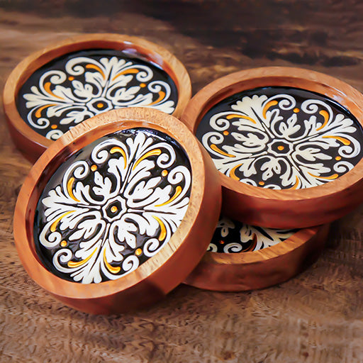 Oro Lujuso - Set of 4 Bar Coasters