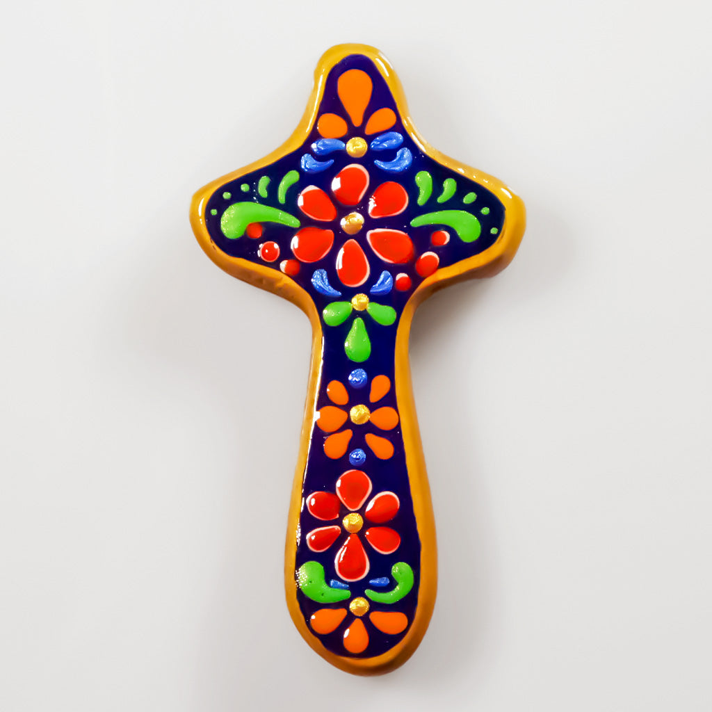 Palm Cross "Flamenco" - Wooden Holding Cross